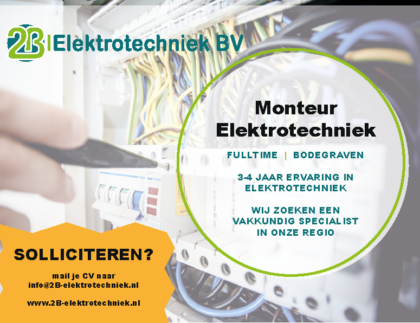 werken in Bodegraven Monteur Elektrotechniek